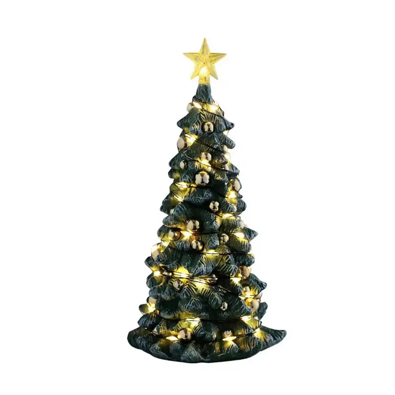 LEMAX Albero di natale innevato luce led chiara "Snowy Christmas Tree"