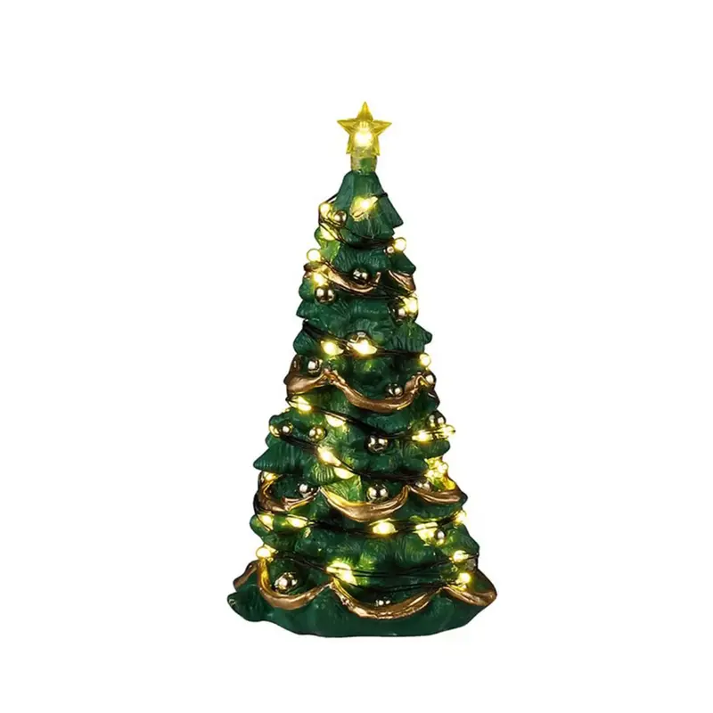 LEMAX Albero di natale luce led chiara "Joyful Christmas Tree" H12,5x8x6,5 cm
