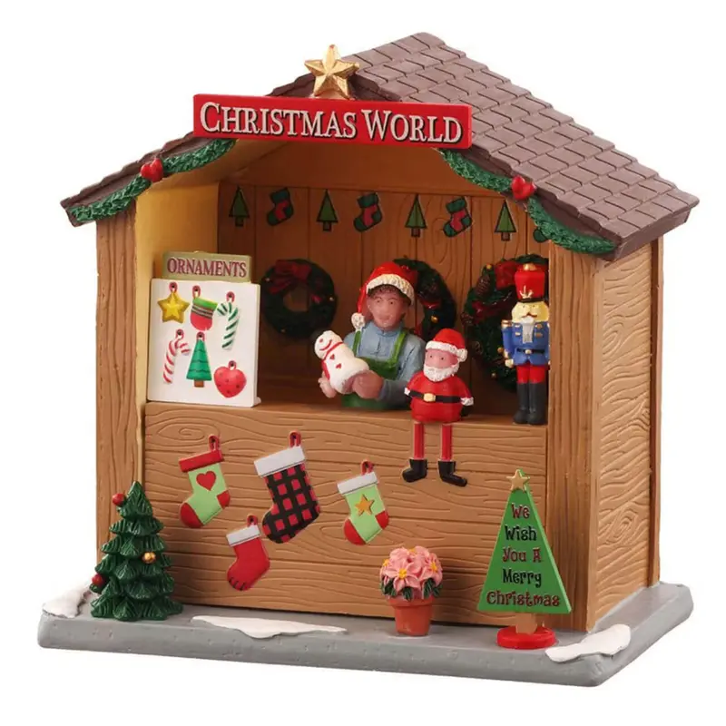 LEMAX Chiosco natalizio illuminato "Christmas World Booth"