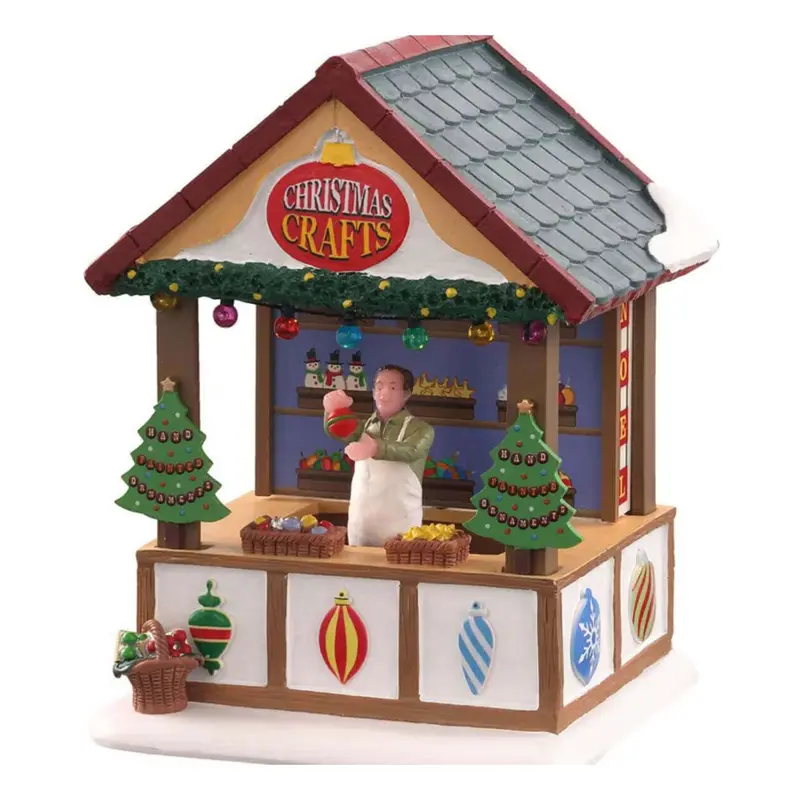 LEMAX Chiosco Ornamenti artigianali illuminato "Hand Crafted Ornaments"