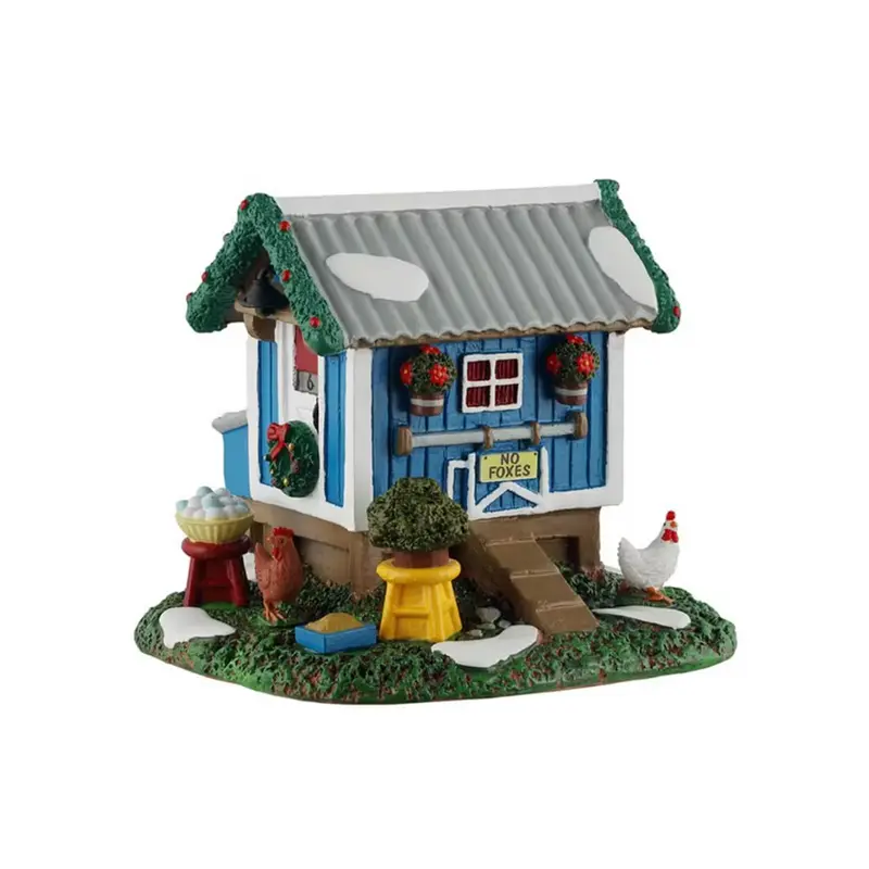 LEMAX Edificio "Backyard Chicken Coop" in resina