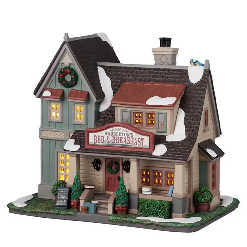LEMAX Edificio illuminato "Bed & Breakfast Waddleton" H17,8x19,9x12,9 cm