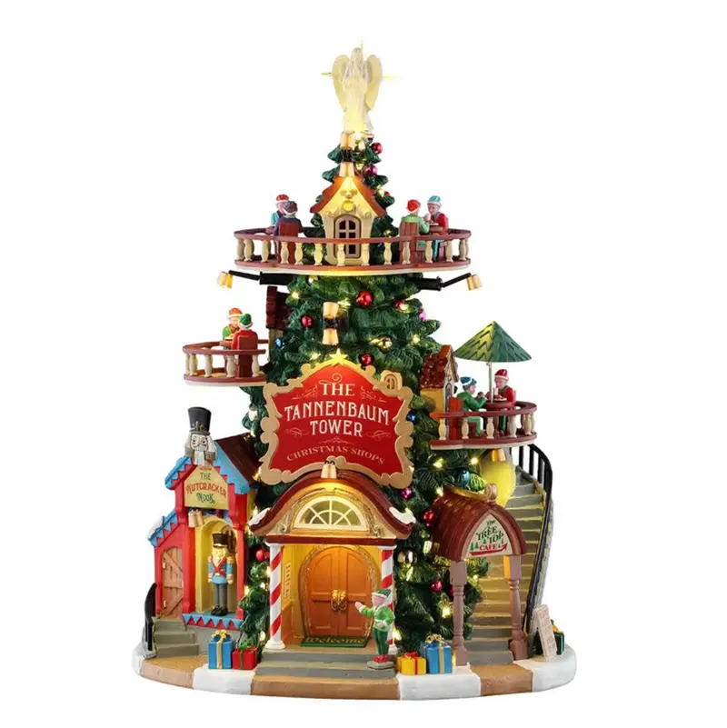LEMAX Edificio Torre Tannenbaum luci led "The Tannenbaum Tower Christmas Shops"