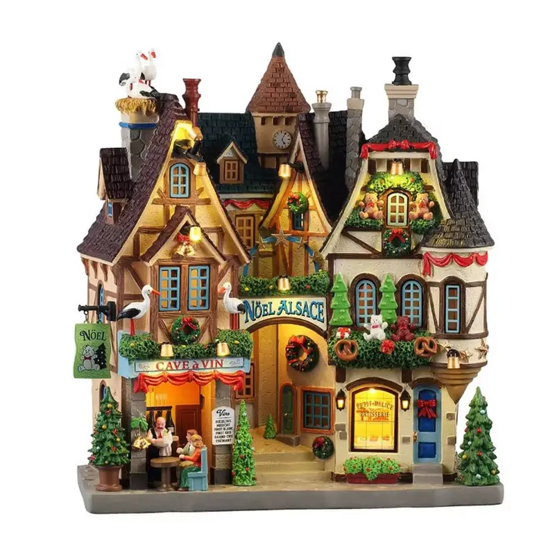 LEMAX Facciata illuminata luci led "Noel Alsace" H27,6x25x9,5 cm