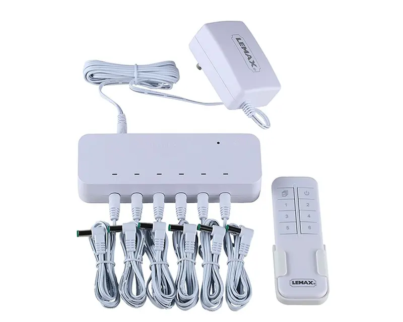 LEMAX Remote Control Box Alimentatore 4.5V con 6 Uscite e Telecomando