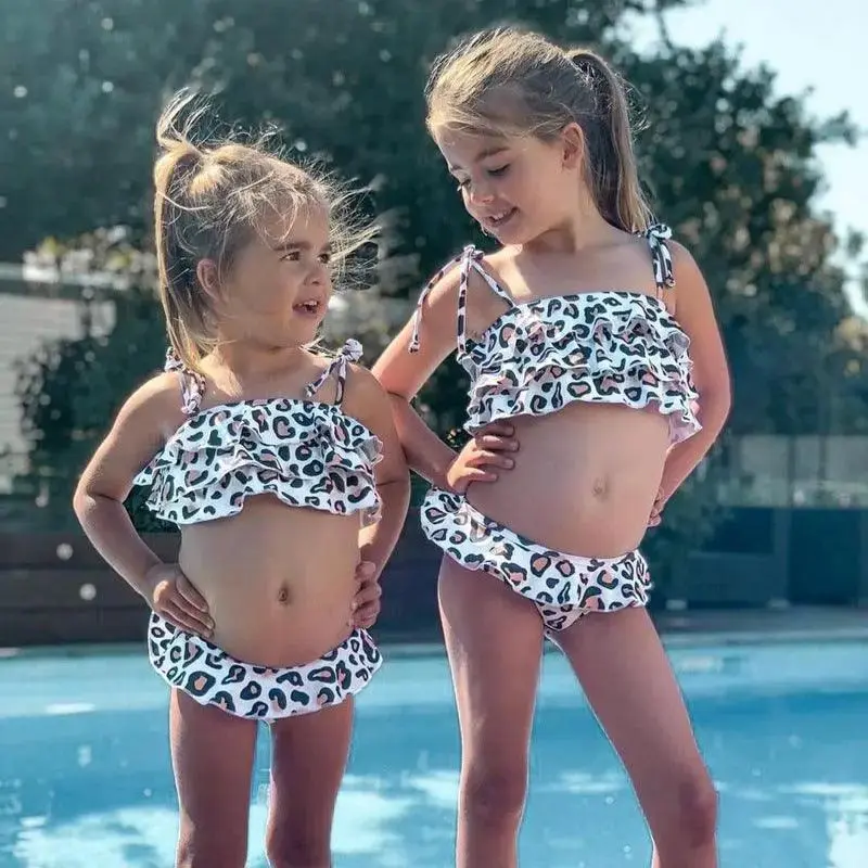 Leopard Print Suspender Top And Shorts