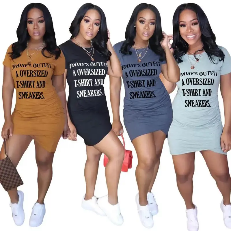 Letter print dress