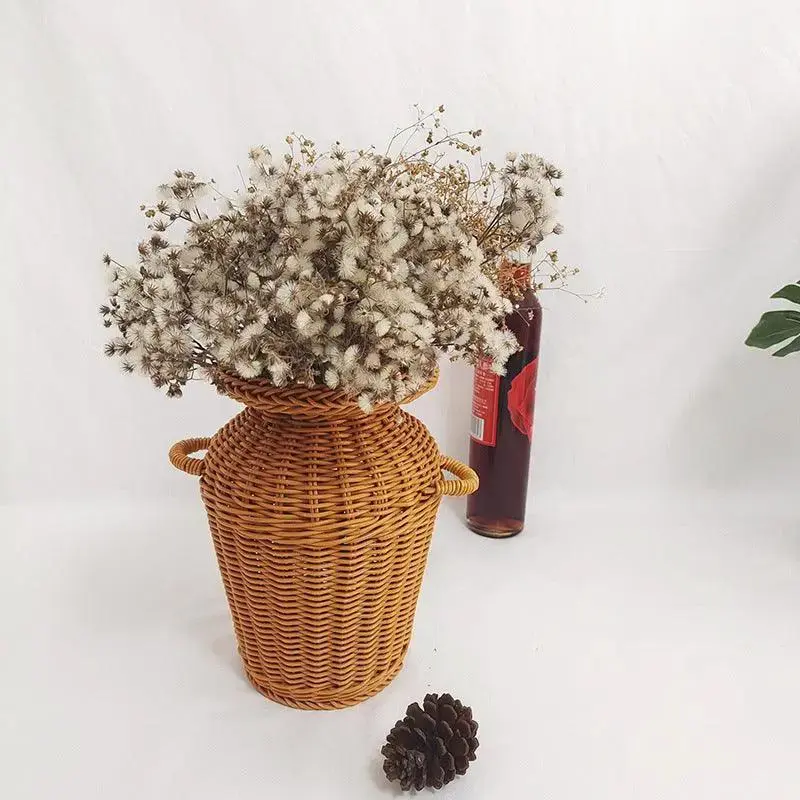 Living Dining Room Rattan Floor Vase Ornament