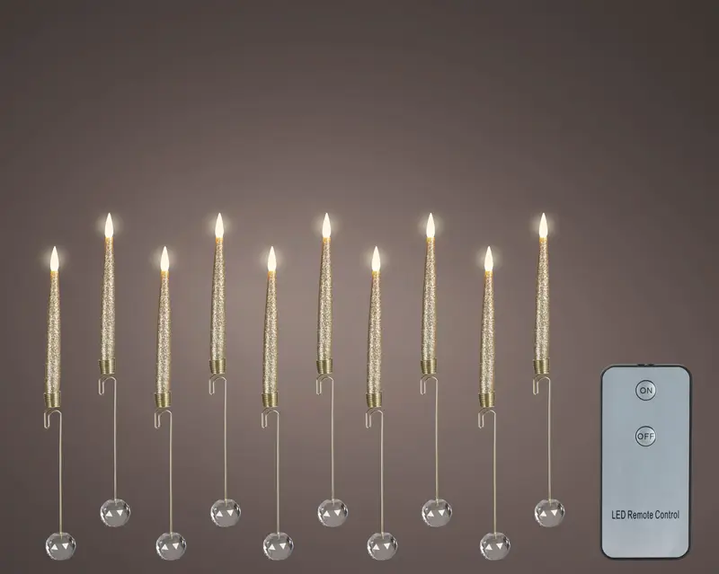 Luci a LED a effetto candela con fiamma per interni