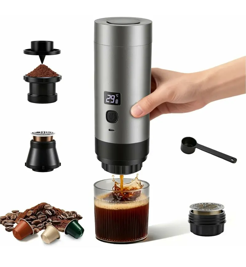 Macchina Caffè Portatile Espresso Polvere Capsule Compatibili Dolce Gusto USB
