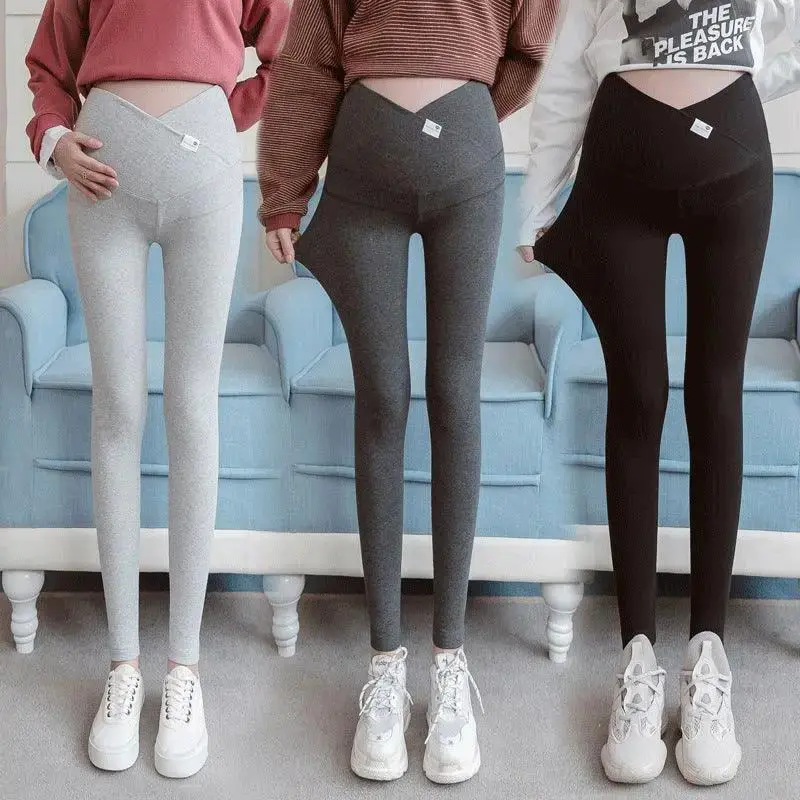 Maternity leggings low waist spring and autumn