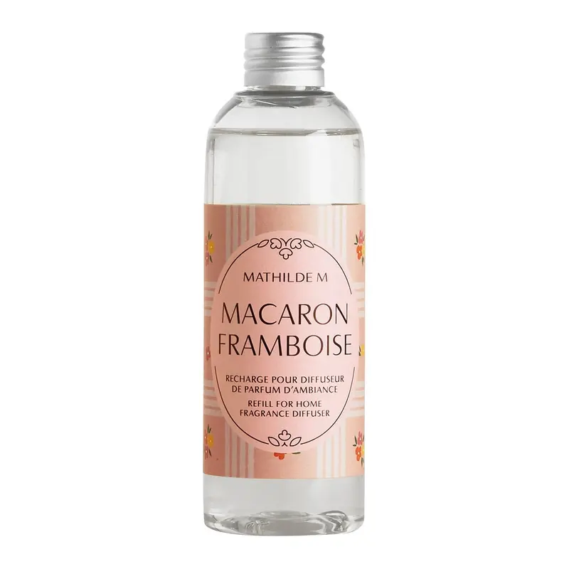 Mathilde M Ricarica profumo per diffusori mikado con bastoncini Macaron Framboise 200 ml
