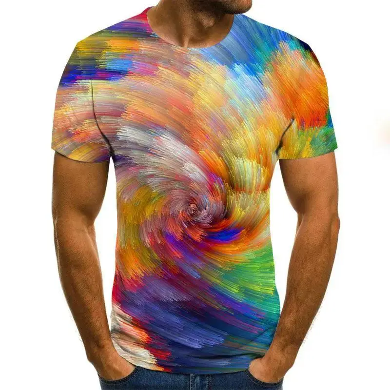 Men's 3D Digital Printed Short-sleeved T-shirt