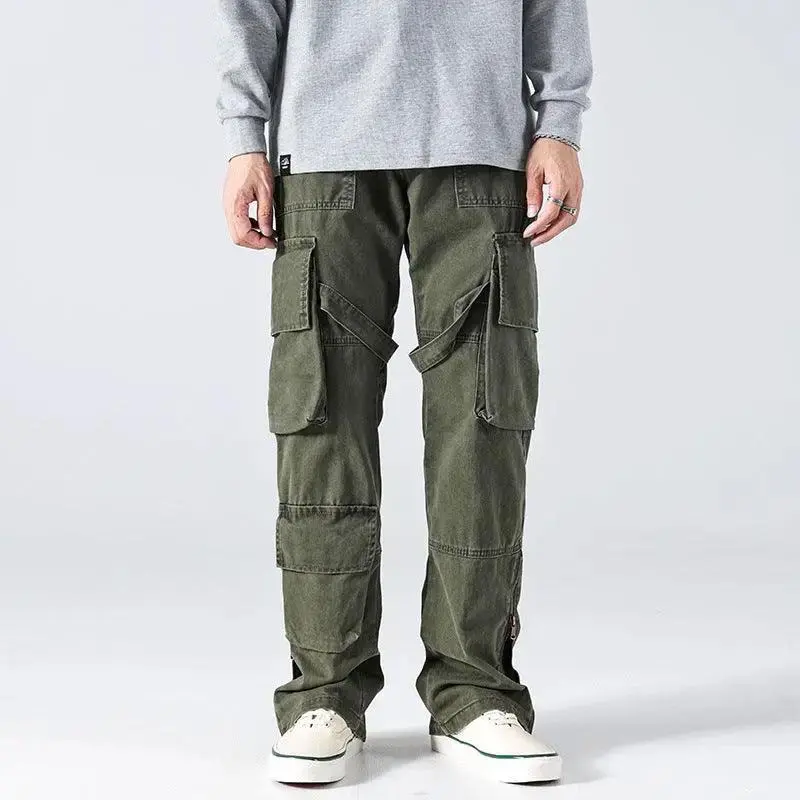 Men's Clothing Autumn And Winter Straight Bootcut Trousers