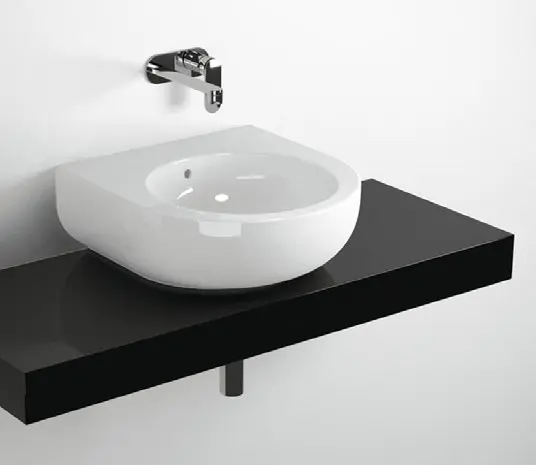 Mensola Forty6 80 250 Per Lavabo Pas50 Bianco