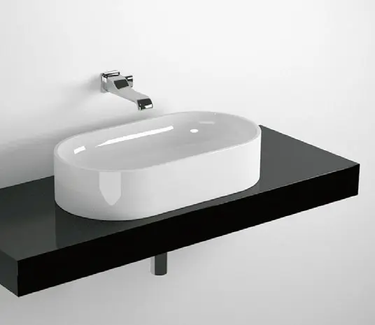 Mensola Forty6 80 250 Per Lavabo Pass 65 Blu Ultramarina