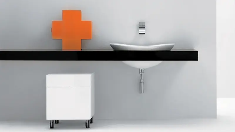Mensola Lavabo 60 Cm 80 250 Grigio