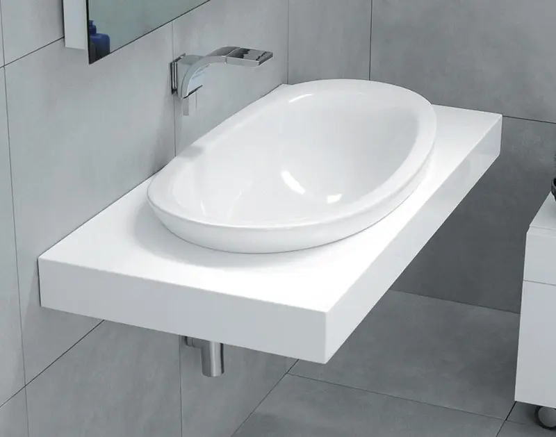 Mensola Lavabo 90 Cm 110 F c Blu Ultramarina