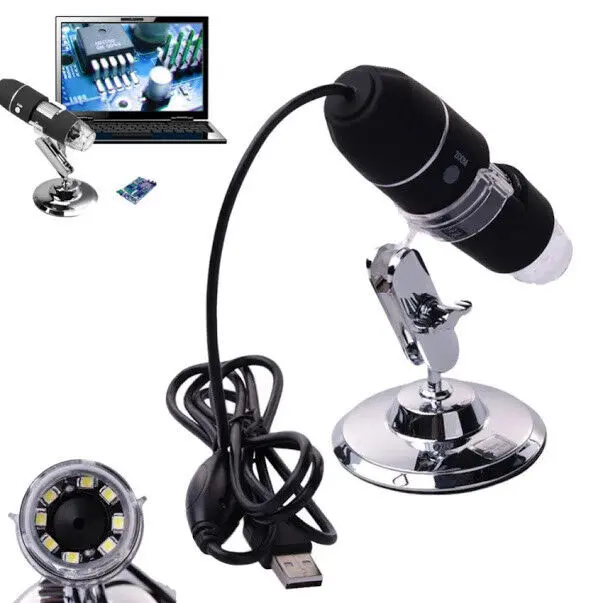 Microscopio Digitale USB 1000X 20MP Endoscopio per PC Android Type-C LED HD Zoom