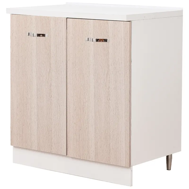 Mobile Cucina Base 2 Ante Componibile in Legno Colore Olmo 80x50 H85cm