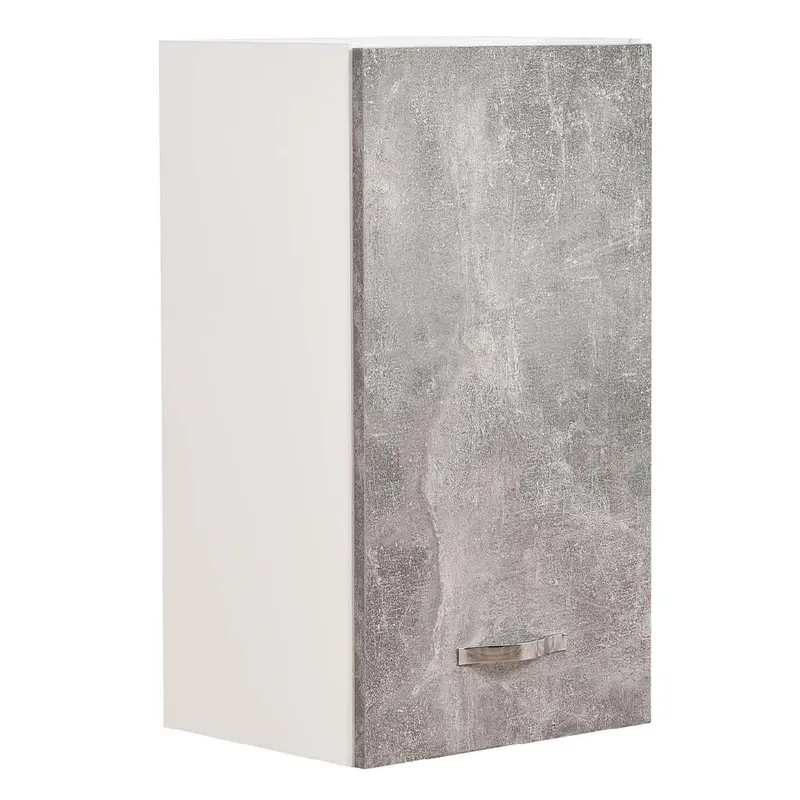 Mobile Cucina Pensile 1 Anta Componibile in Legno Colore Grigio 40x32 H72cm