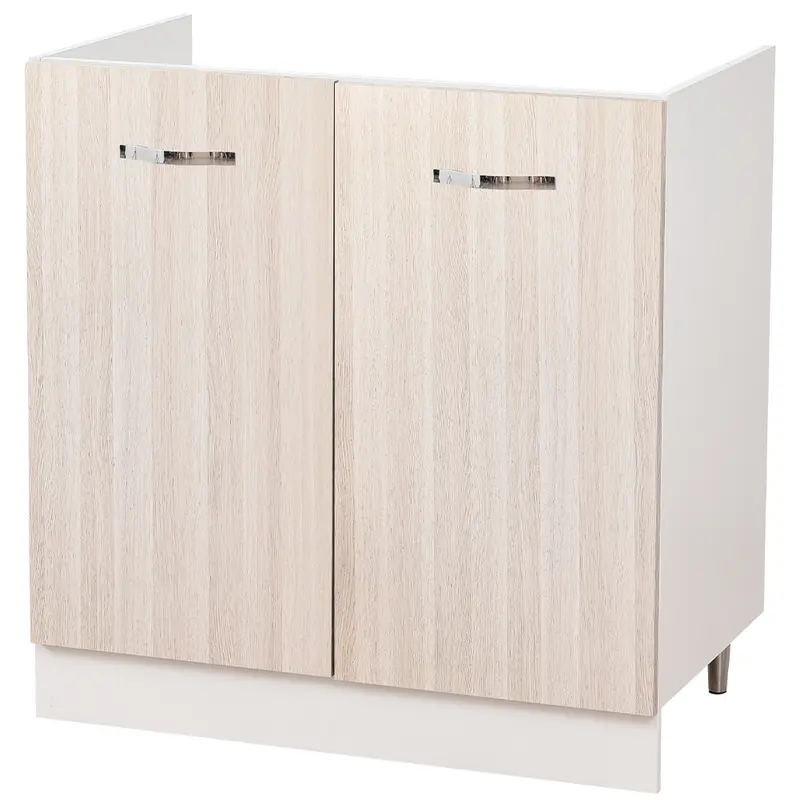 Mobile Cucina Sottolavello Componibile in Legno Colore olmo con 2 Ante 80cm