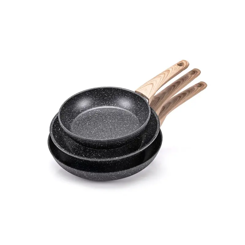 Moneta MAGNOLIA WOOD Set di Padelle 20-24-28cm
