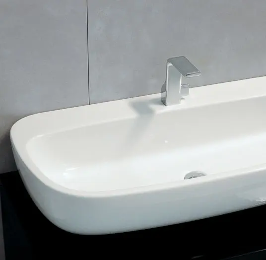 Mono lavabo 100 App sosp latte 1s