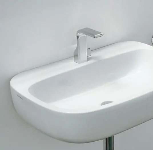 Mono lavabo 74 App sosp bianco 1sc