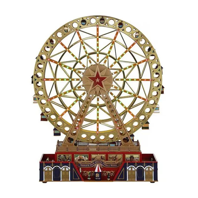 Mr. Christmas Ruota panoramica animata 125 luci led RGB, 50 melodie 31x12.5xH38.5 cm