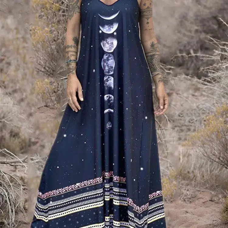 Nature Scenery Women's Summer Beach Dress