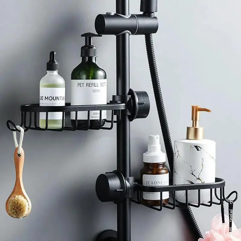 New Bathroom Shower Storage Rack Alumimum Bathroom