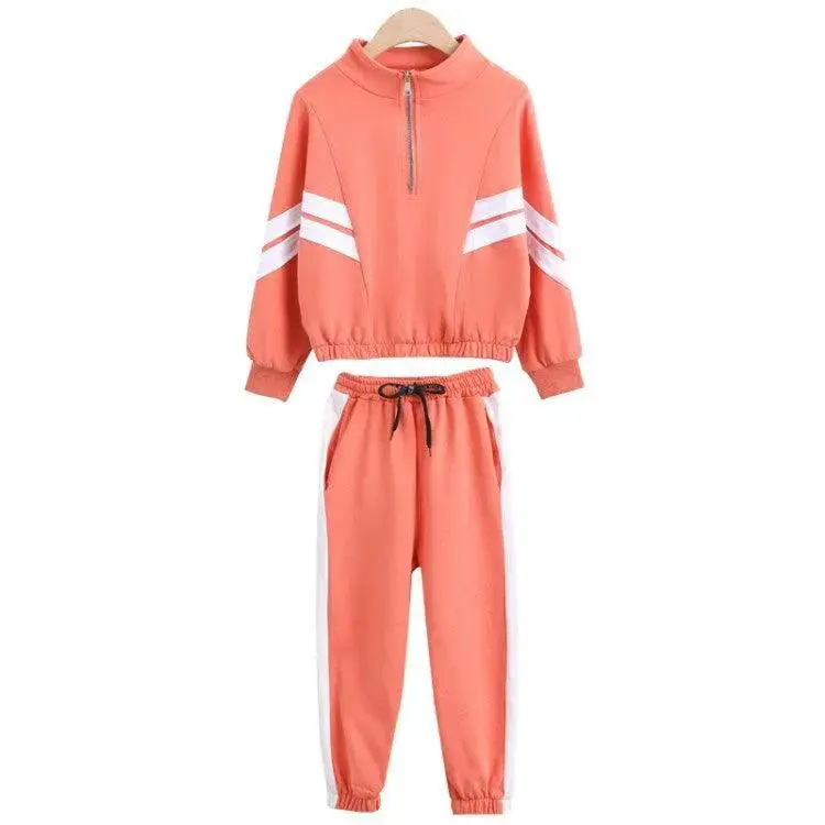 New Girls' Casual Embossed Sleeves In Spring For Big Kids