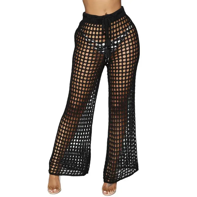 New Sexy Ladies Cutout Beach Waist Lace Knit Pants