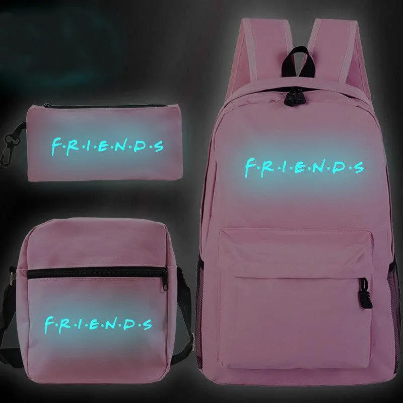 New Student Shoulder Bag Pencil Case Three Piece Set