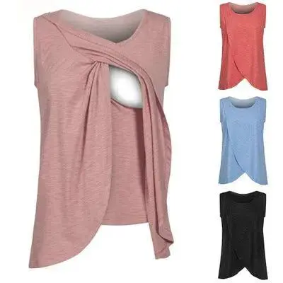 New Summer Big Code Shirts For Breastfeeding Mother