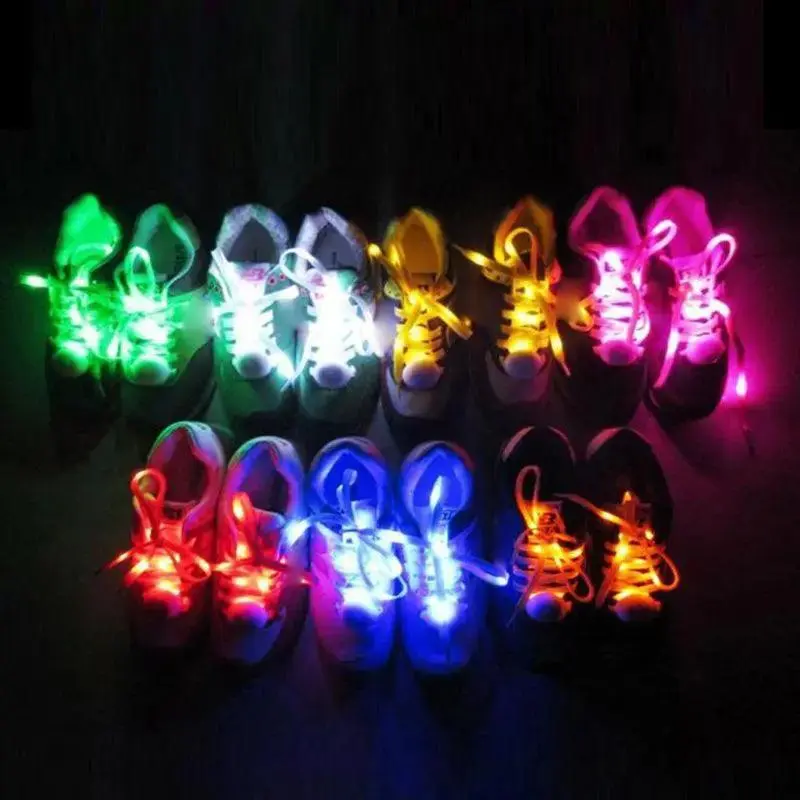 Night Running LED Luminous Flat Shoelaces