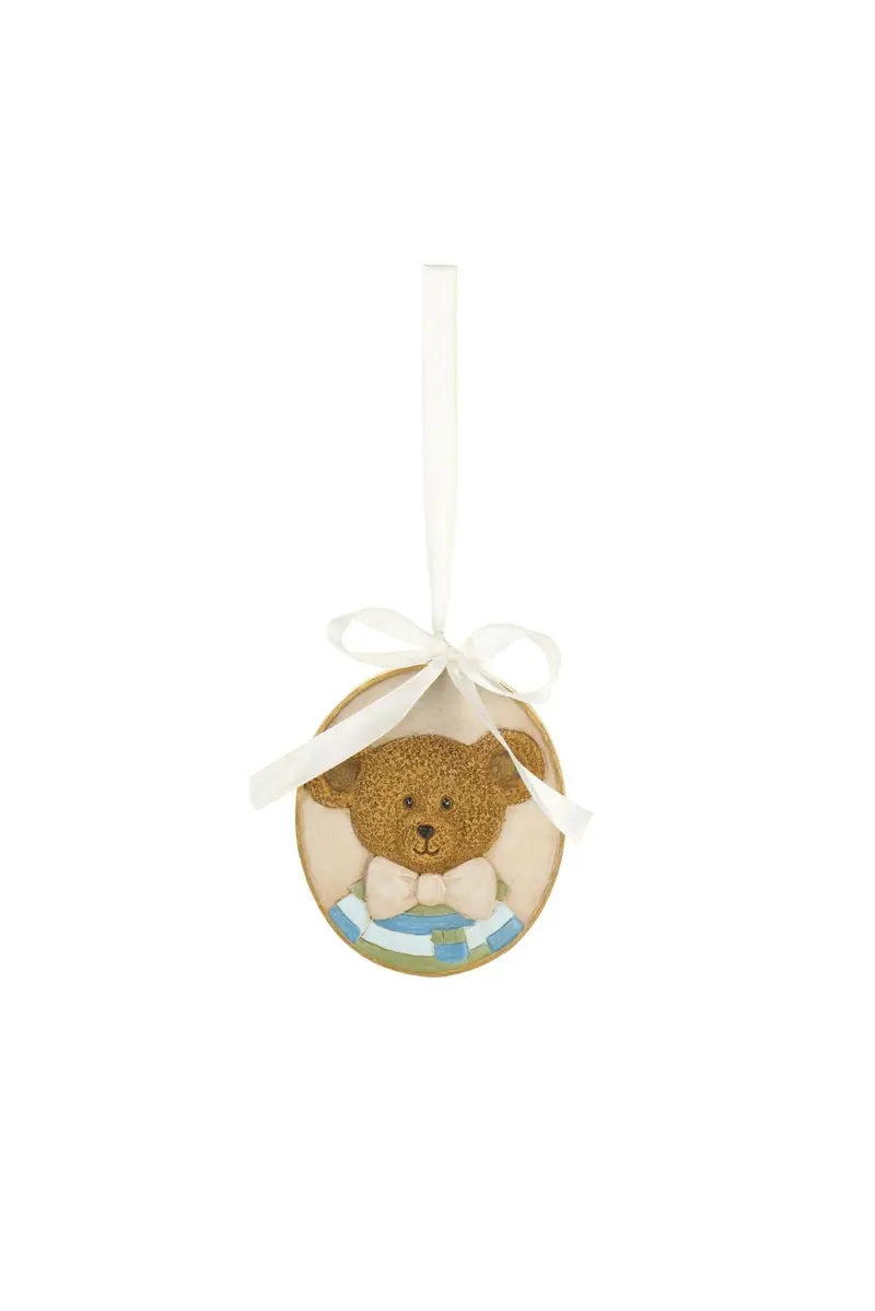 Nuvole di Stoffa Decoro Orsetto in resina "Sweet Bear" 8.2x1.5x10 cm 2 varianti(1 unità)