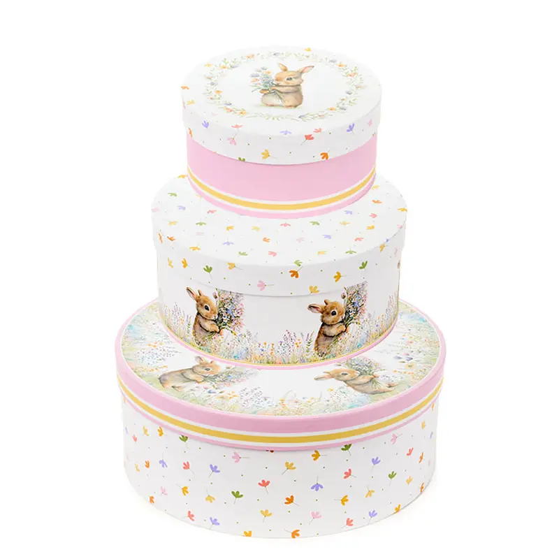 Nuvole di Stoffa Set 3 scatole pasquali "Dorothy" 16/20/25.5 cm