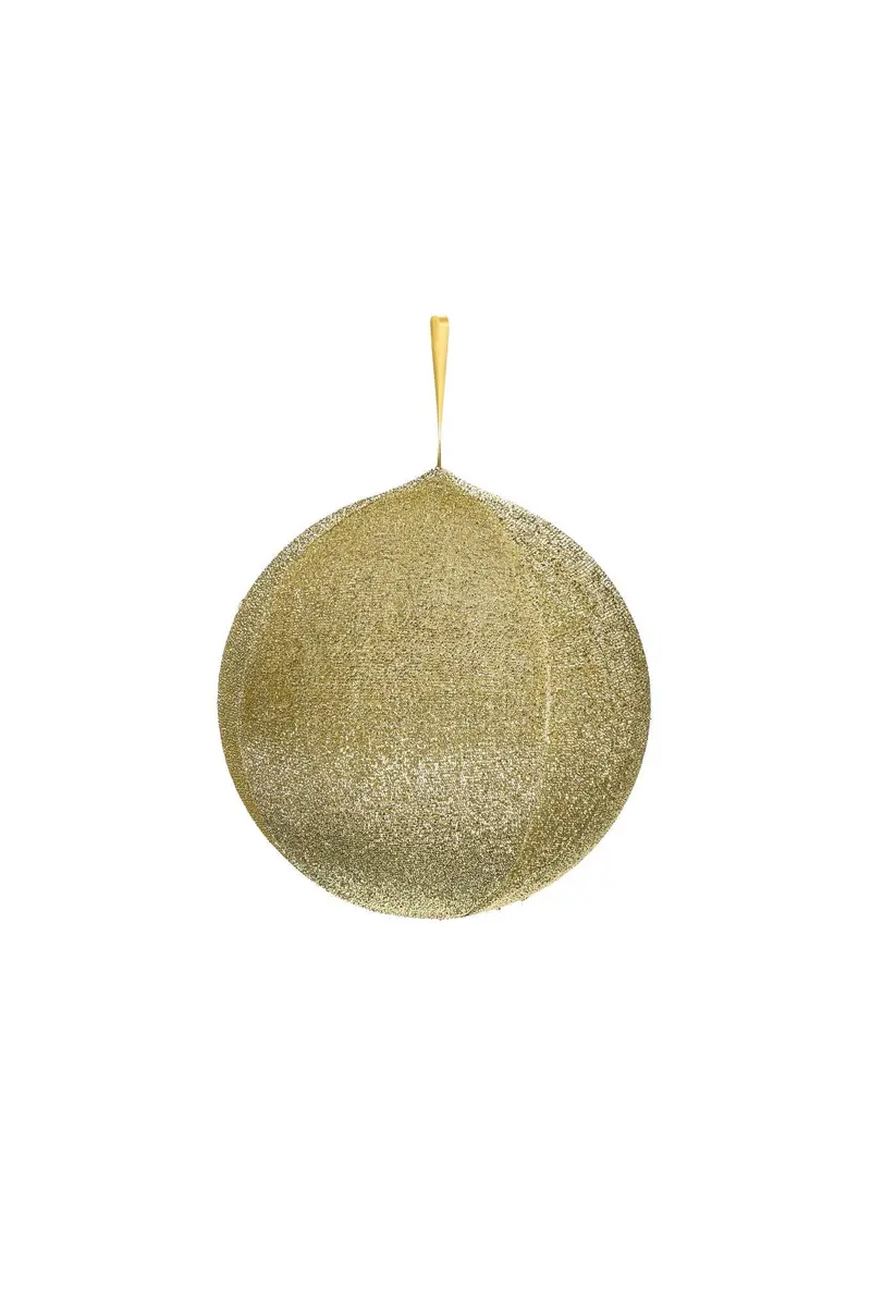 Nuvole di Stoffa Sfera decorativa in tessuto glitter oro "Giostra" 50 cm