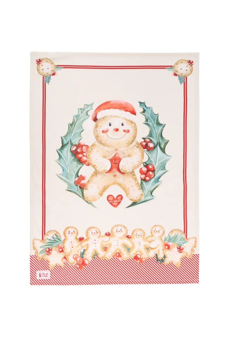 Nuvole di Stoffa Strofinaccio natalizio cotone 50x70 cm 3 varianti (1 unità)