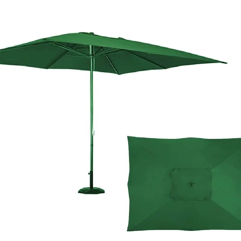 Ombrellone Giardino 3x2 mt con Palo Centrale AirVent Telo Poliestere Resistente