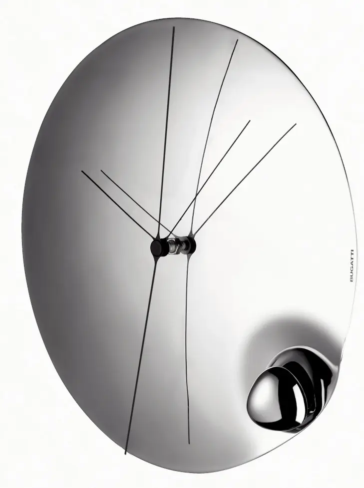 Orologio da Parete Acqua Acciaio 31cm Bugatti Design