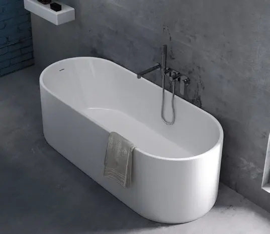 Oval Vasca 170 Pietraluce Latte