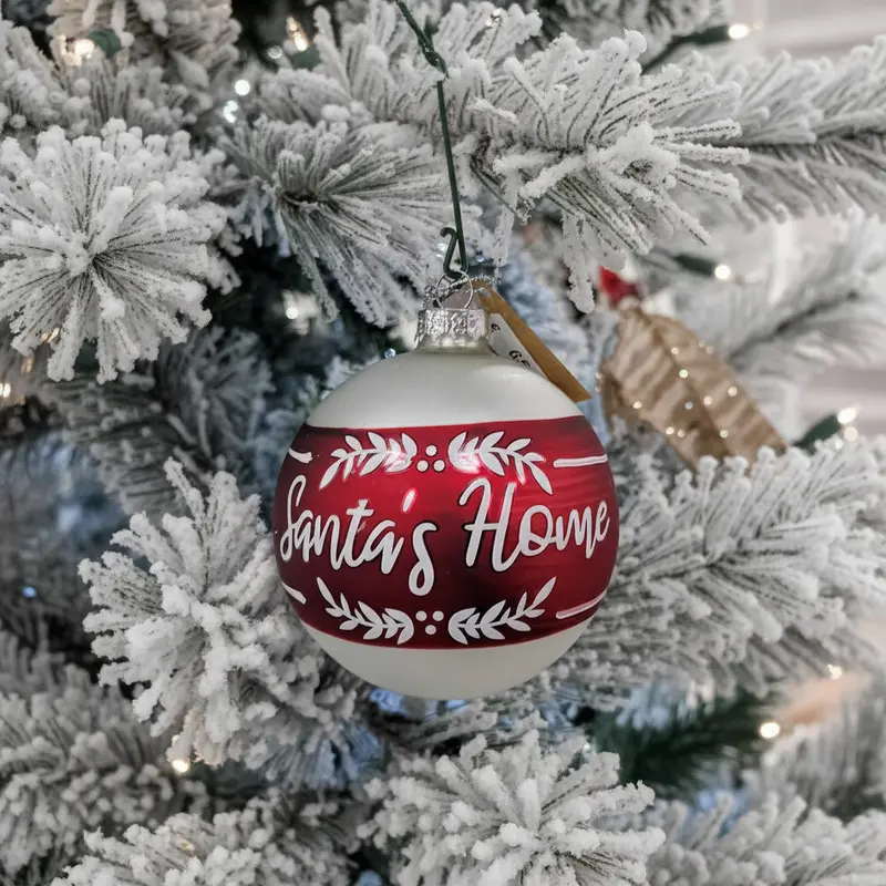 Pallina di Natale in Vetro Ø 8 cm – Decorazione per Albero