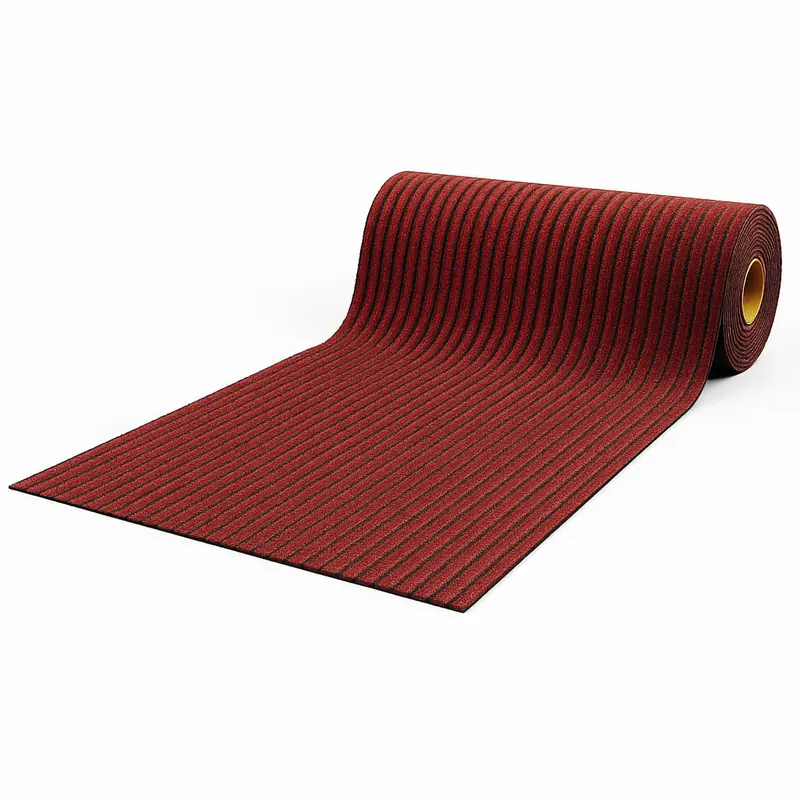Passatoia Ingresso a Metro H 100 cm Antiscivolo Asciugapassi in Moquette Lavabile Tappeto a Righe per Interno Esterno Vari Colori