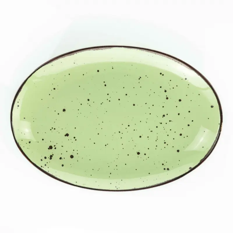Piatto ovale Weissestal Cottage 38cm - green