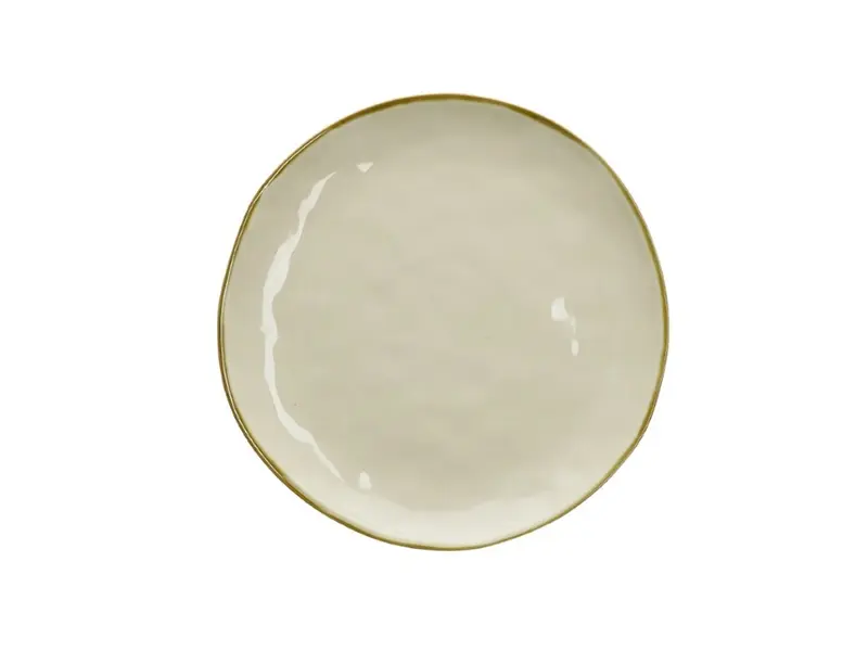 Piatto Piano Concerto 27cm Avorio - Rose & Tulipani Stoneware