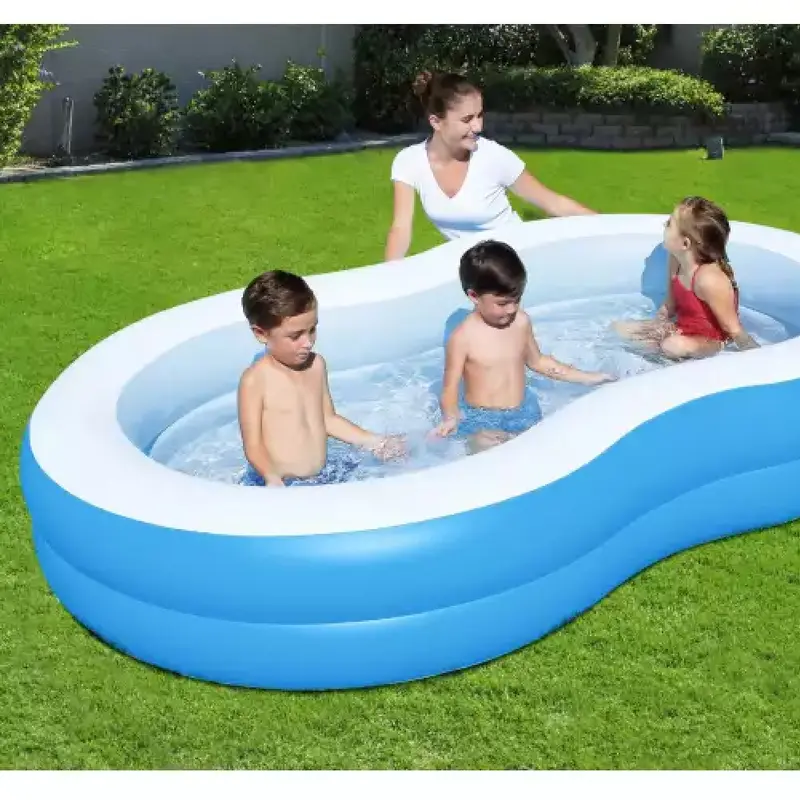 Piscina Gonfiabile Fuori Terra BestWay 262x157H47 cm Giardino Bambini 544 LT