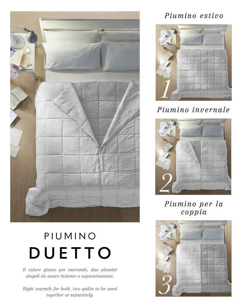 Piumino Quattro Stagioni Matrimoniale